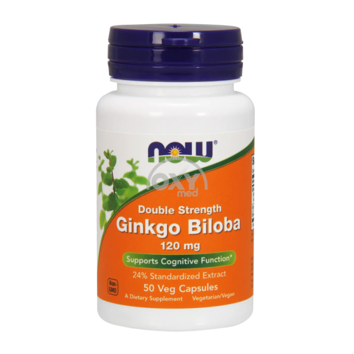 product-Ginkgo biloba NOW, 120 mg, qopqoqlar. № 50